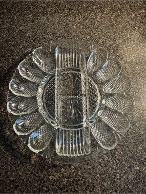 VTG LE Smith Deviled Egg Plater